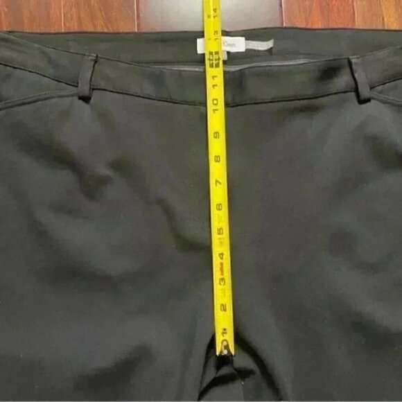 Calvin Klein Ankle Cropped Pants Black Cigarette Trousers Size 20W - Picture 11 of 16